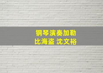 钢琴演奏加勒比海盗 沈文裕